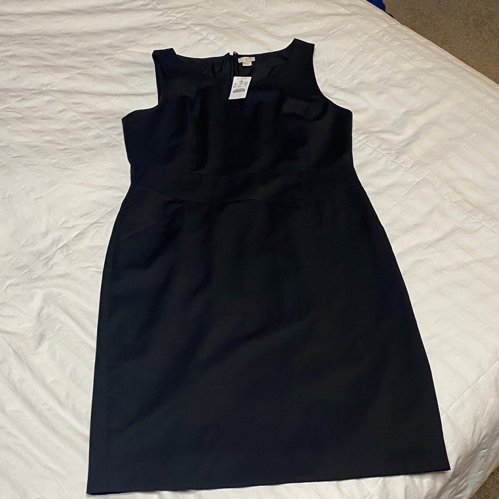 J. Crew Classic Black Midi Dress size 14